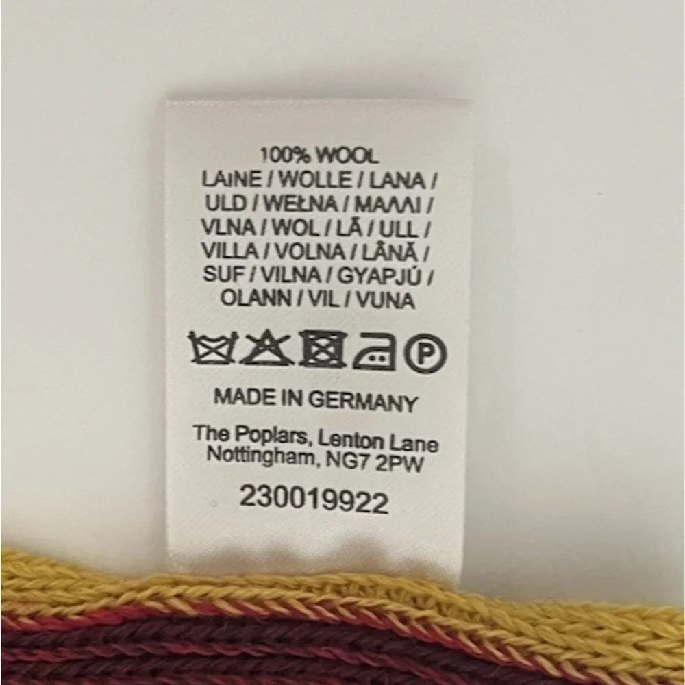 PAUL SMITH MENS 100% WOOL COLORFUL SCARF66